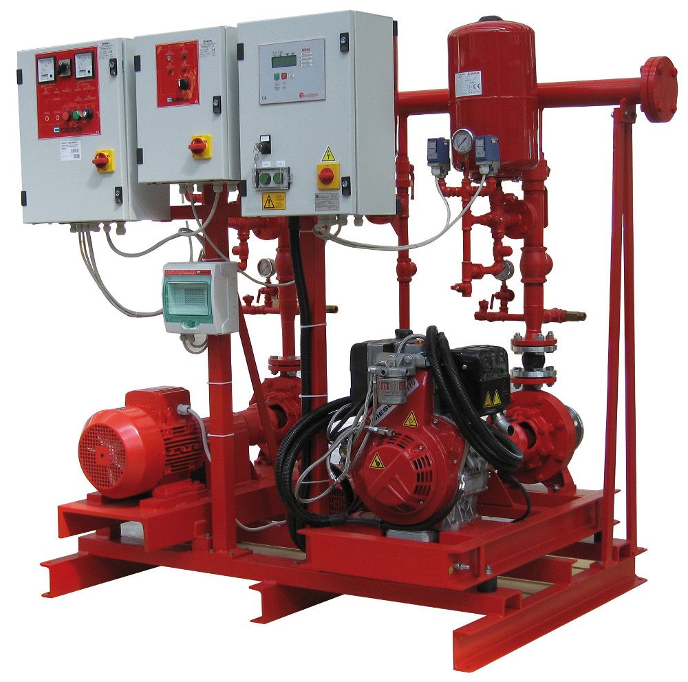 Imagen Bomba industrial roja Steknos